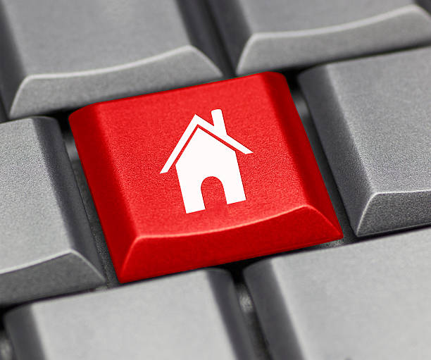 istock Computer key - homepage or real estate 484403579