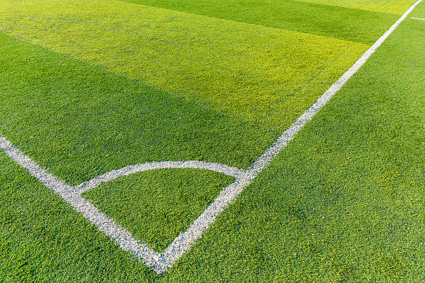 istock Football court grass 484403597