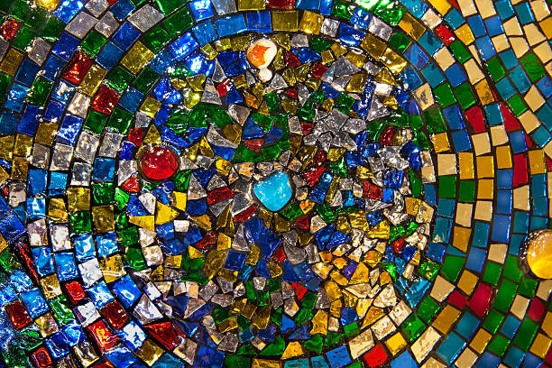 Beautiful mosaic, abstract, texture, background.
