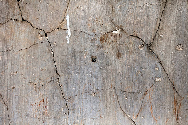 Texture on Cracked Concrete Wall stock photo