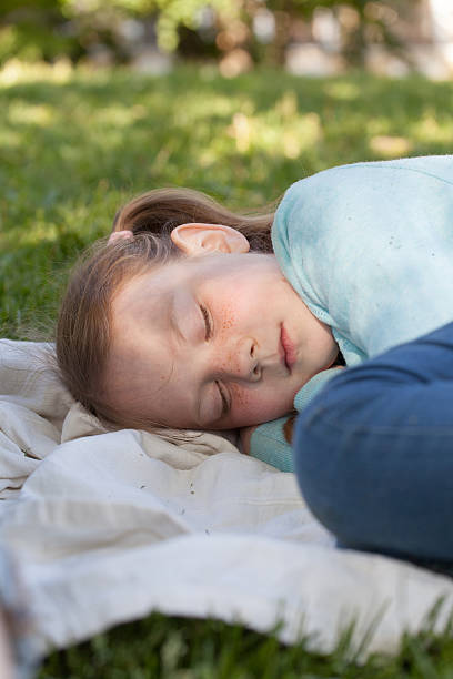 istock Portrait of a sleeping girl 484408018