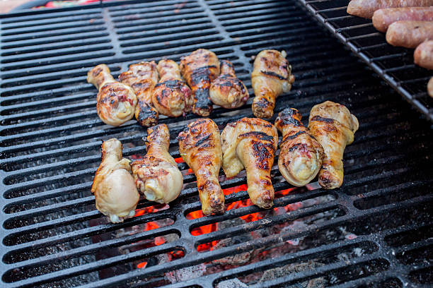 istock chicken legs on the barbecue 484409094