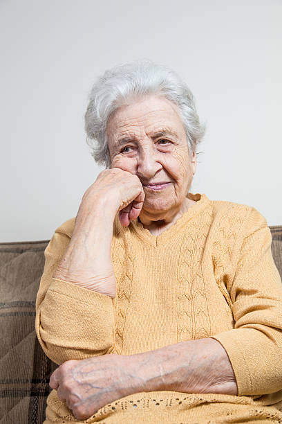 istock lovely senior woman 484415648