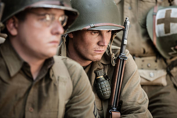 istock Sad WWII Infantry Soldier 484416168
