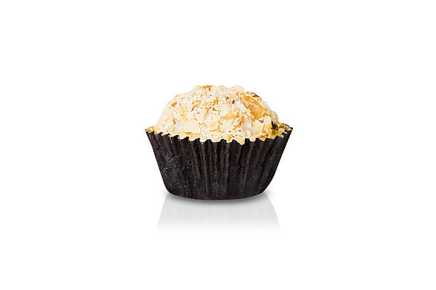 istock Brazilian white Brigadeiro sweet on white background 484423054