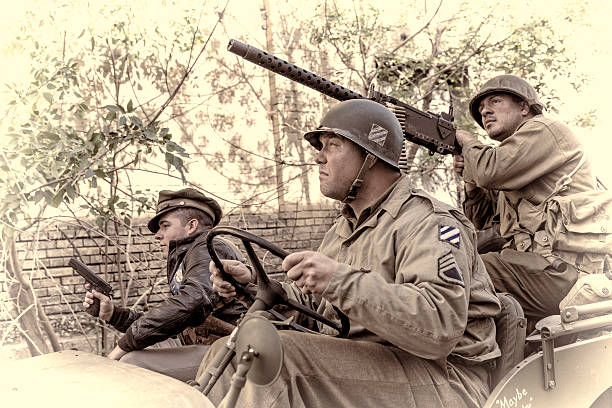 istock WWII Soldiers on Patrol for the Enemy 484423644