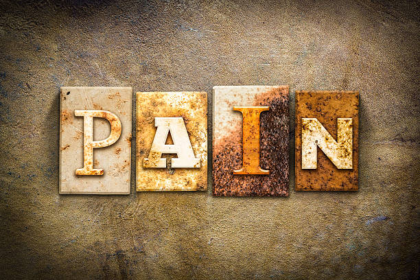 istock Pain Concept Letterpress Leather Theme 484423894