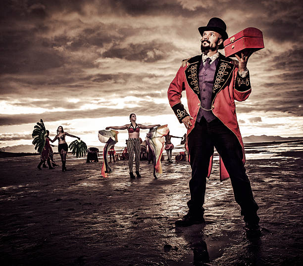 Abandoned Vintage Style Circus Group in the Desert
