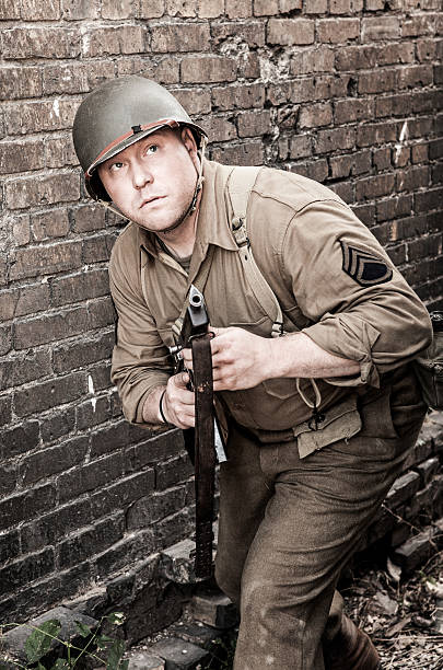 istock Soldier on Patrol WWII 484424678