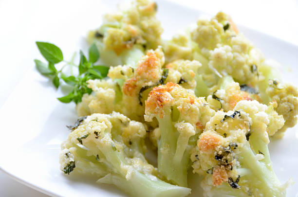 istock baked cauliflower with cheese and herbs 484427088