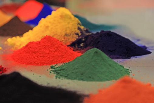 Dry Pigments Powder for the Preparation of Different Colours