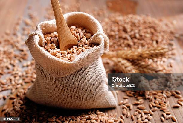 Spelled Seeds In The Bag Stock Photo - Download Image Now - Agriculture, Bag, Carbohydrate - Food Type