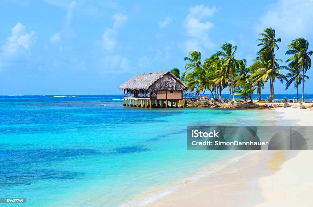 San Blas Islands Panama Tropical Vacation in the islands of San Blas - Kuna Yala Panama Stock Photo