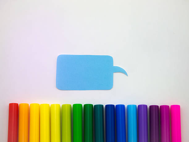 istock Colorful Balloons and Pens (White Background) 484428664