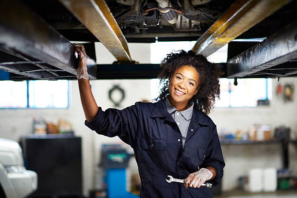 istock female garage mechanic portrait 484430974