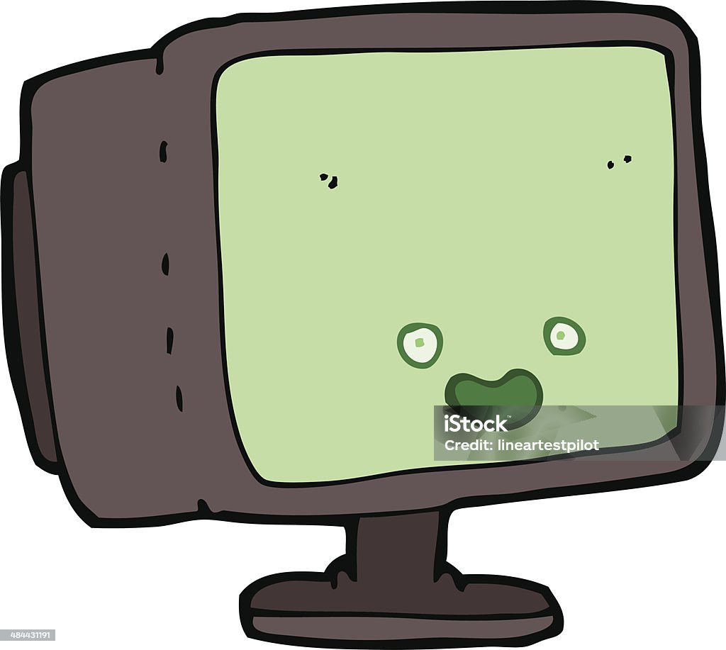 Bild Comic Computer Comic Computerbildschirm Stock Vektor Art und mehr Bilder von ClipArt ...
