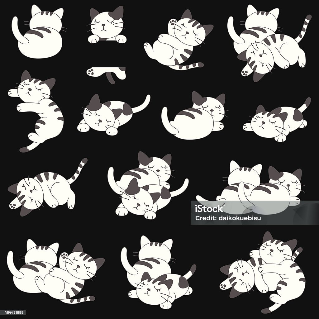 可愛らしい猫 - いたずらのロイヤリティフリーベクトルアート