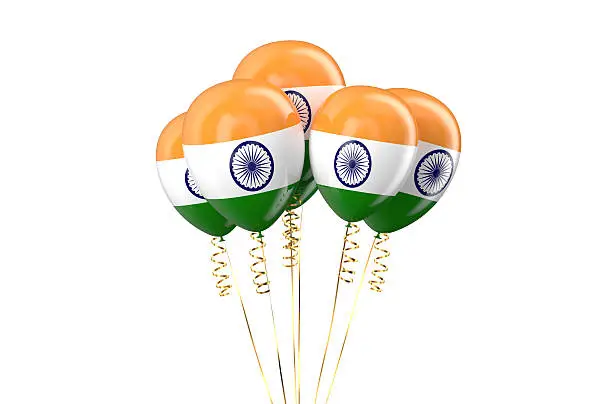 India patriotic balloons, holyday concept