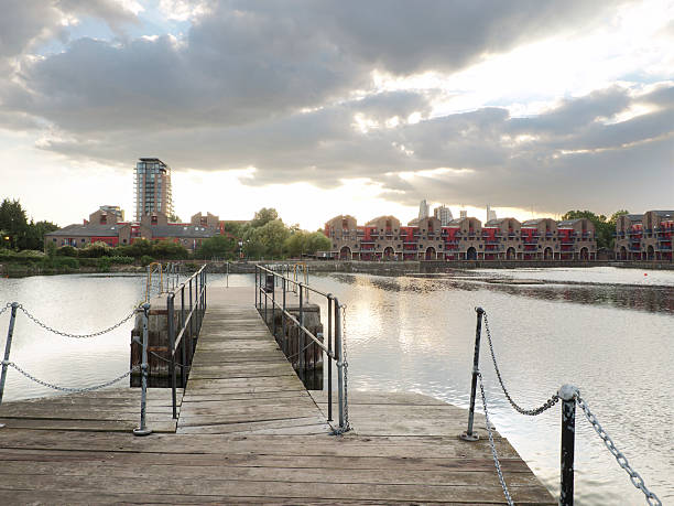 London Shadwell basin stock photo