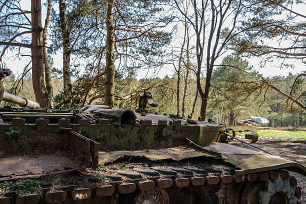 istock Battle tank in moor 484444918