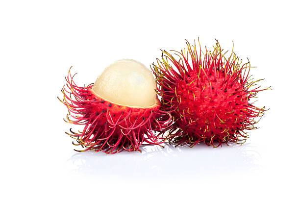 rambutan di frutta fresca, dolci deliziosi della thailandia - rambutan foto e immagini stock