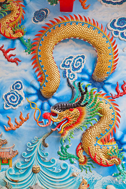 istock dragon on a wall in a Chinese temple 484462634