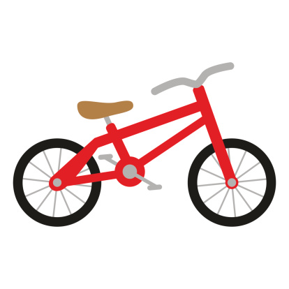 Allergisk Oxide uhøjtidelig Red Bike Stock Illustration - Download Image Now - Activity, Athleticism,  Baby - Human Age - iStock