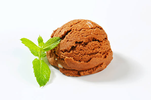 istock Scoop of chocolate ice cream 484469191