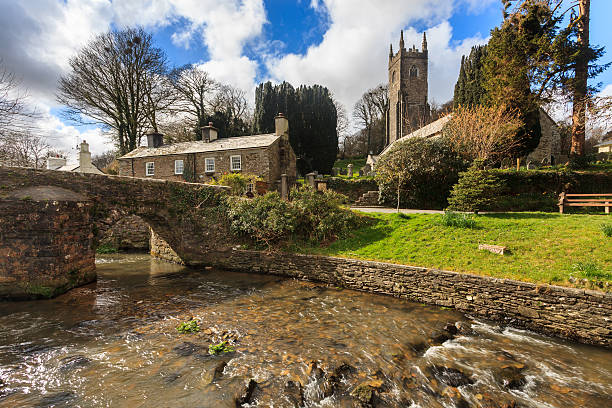 church of st nonna - bodmin moor zdjęcia i obrazy z banku zdjęć