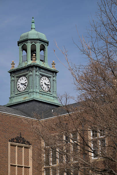 Old Clock Tower Old clock tower on the campus of Towson University. towson photos stock pictures, royalty-free photos & images