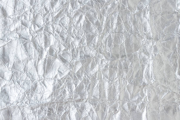 aluminum foil texture stock photo