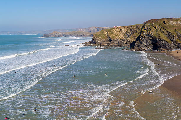 istock Tolcarne Beach Newquay Cornwall 484471633