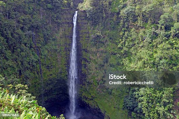 Waterfall In Hawaii Stock Photo - Download Image Now - Spirituality, Adventure, Beach