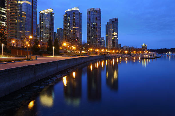 istock Coal Harbor Towers, Twilight, Vancouver 484471807