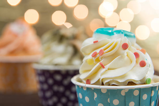 istock Tasty cupcake with butter cream 484472823