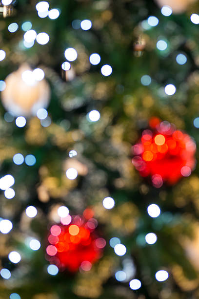 istock abstract of Christmas tree light and Christmas balls bokeh 484474457