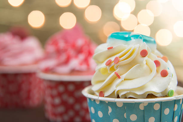 istock Tasty cupcake with butter cream 484474583