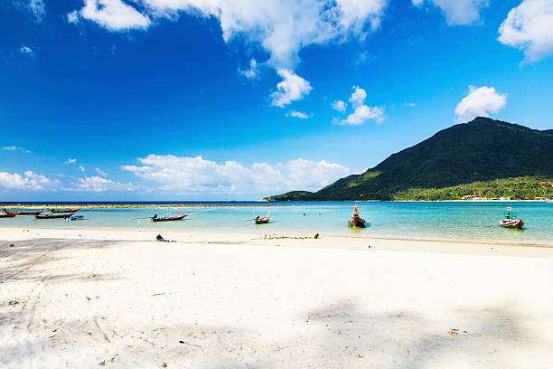 istock Fishing boats at the beach Thailand 484474831