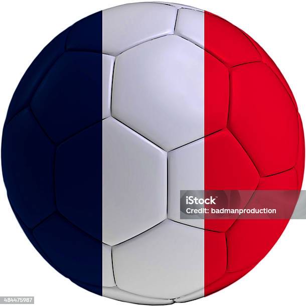 Piłka Nożna Piłka Z Flaga Francji - zdjęcia stockowe i więcej obrazów 2014 - 2014, Białe tło, Biały