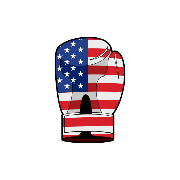 Inconcebible límite dinero Ilustración de Guante De Boxeo Con Bandera De Los Estados Unidos Textura De  Accesorios De Deportes De América y más Vectores Libres de Derechos de 2015  - iStock