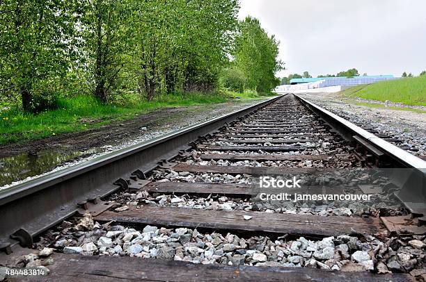 Railway Tracks Stock Photo - Download Image Now - 2015, Crossing, Day