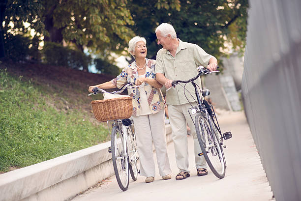 istock Senior couple taking a stroll through the park 484490696