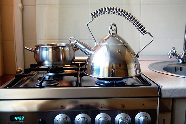 istock Hot tea on a gas stove 484491678