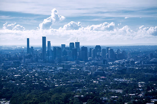 Brisbane city skyline stock photo