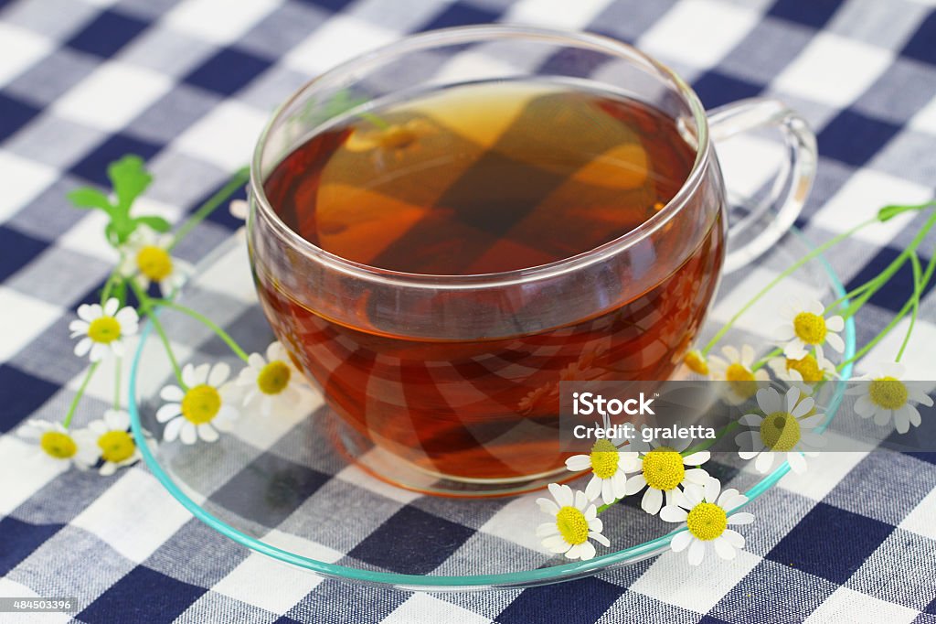 Tea with chamomile flowers 2015 Stock Photo