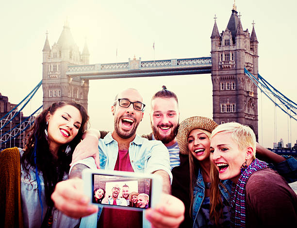 istock Diverse Summer Friends Fun Bonding Selfie Concept 484508506