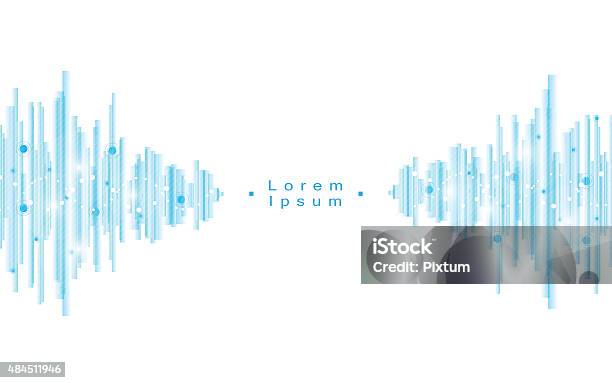 Rectangle Wave Pattern Vector Abstract Blue Rectangle Pattern Wave Concept Background Stock ...