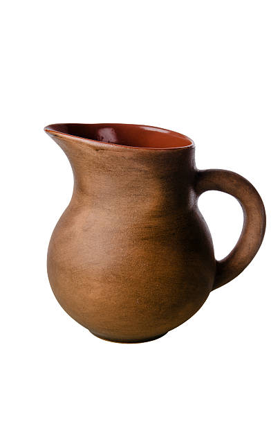 istock Clay jug, it is isolated on white 484515495