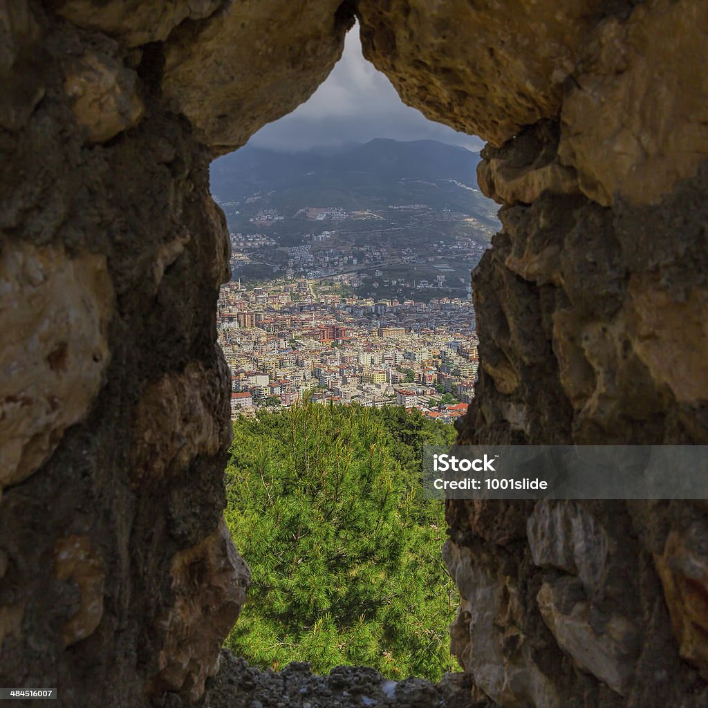 Alanya dal castello - Foto stock royalty-free di Castello di Alanya