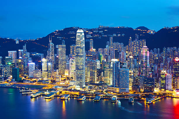 istock Hong Kong skyline at night 484516173